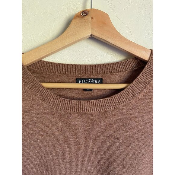 J. Crew Mercantile Teddie F5199 Wool Blend Brown Crewneck Pullover Sweater Size - Picture 5 of 7